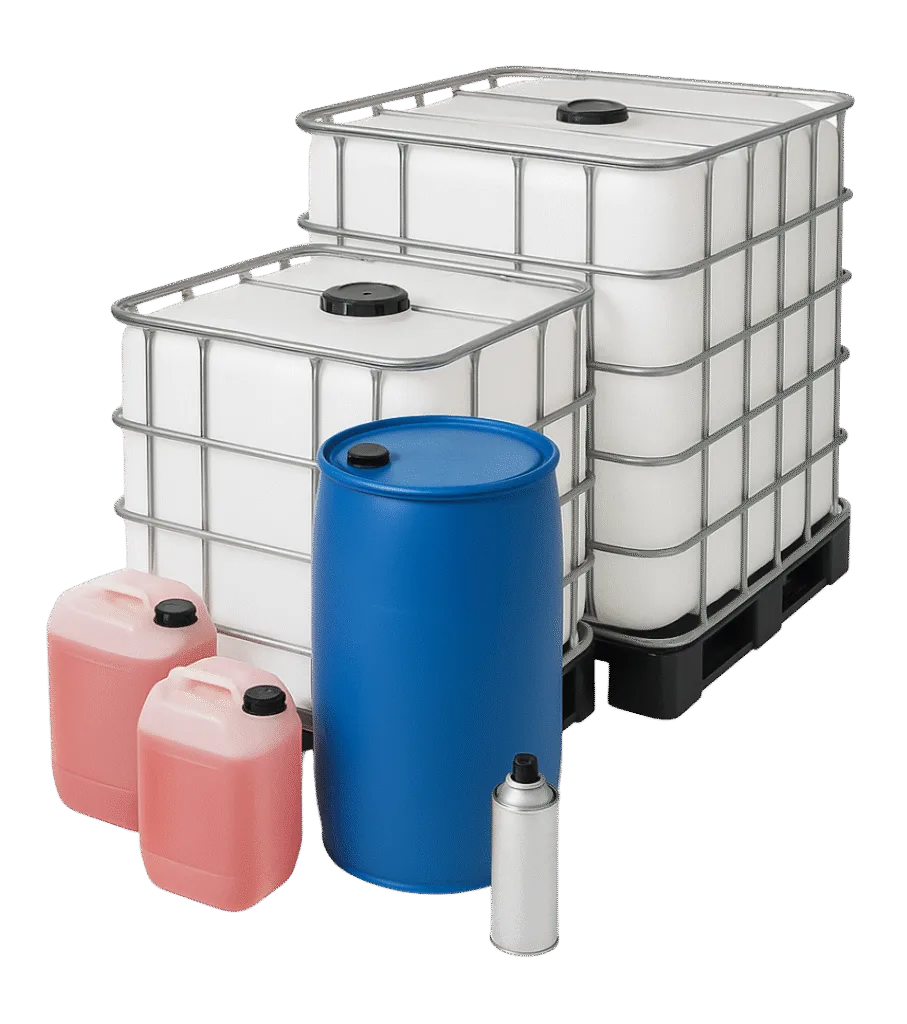 IBC Container mit Reinigungsprodukten für Industrie und Fuhrpark