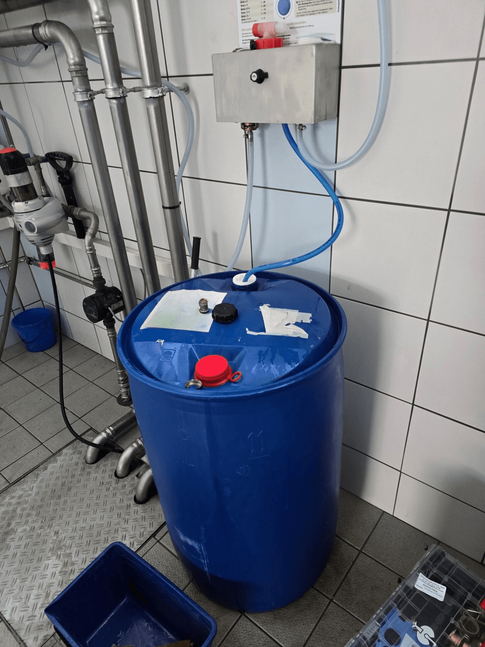 Niederdrucksystem für die Reinigung