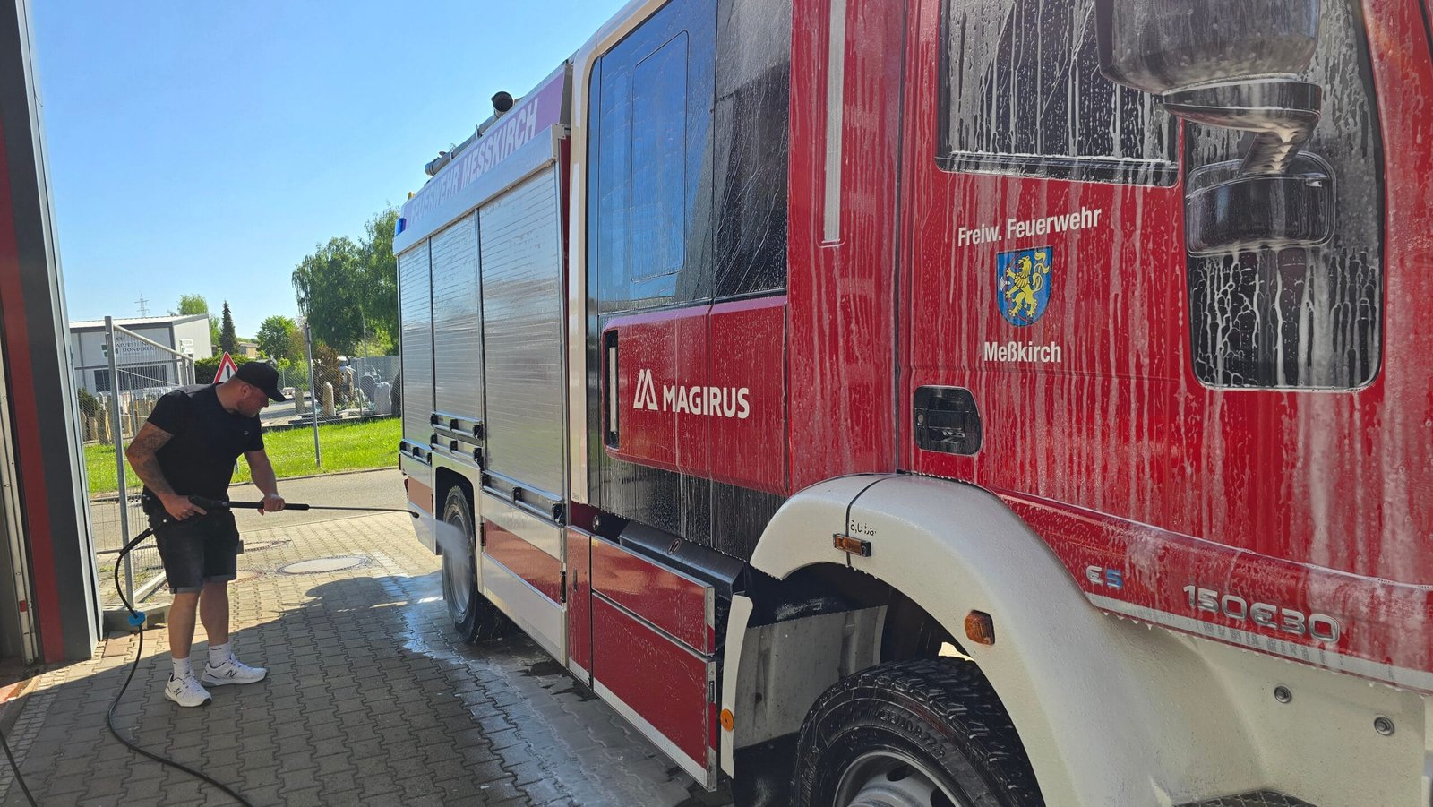 Flüssigreiniger im Einsatz für Feuerwehr